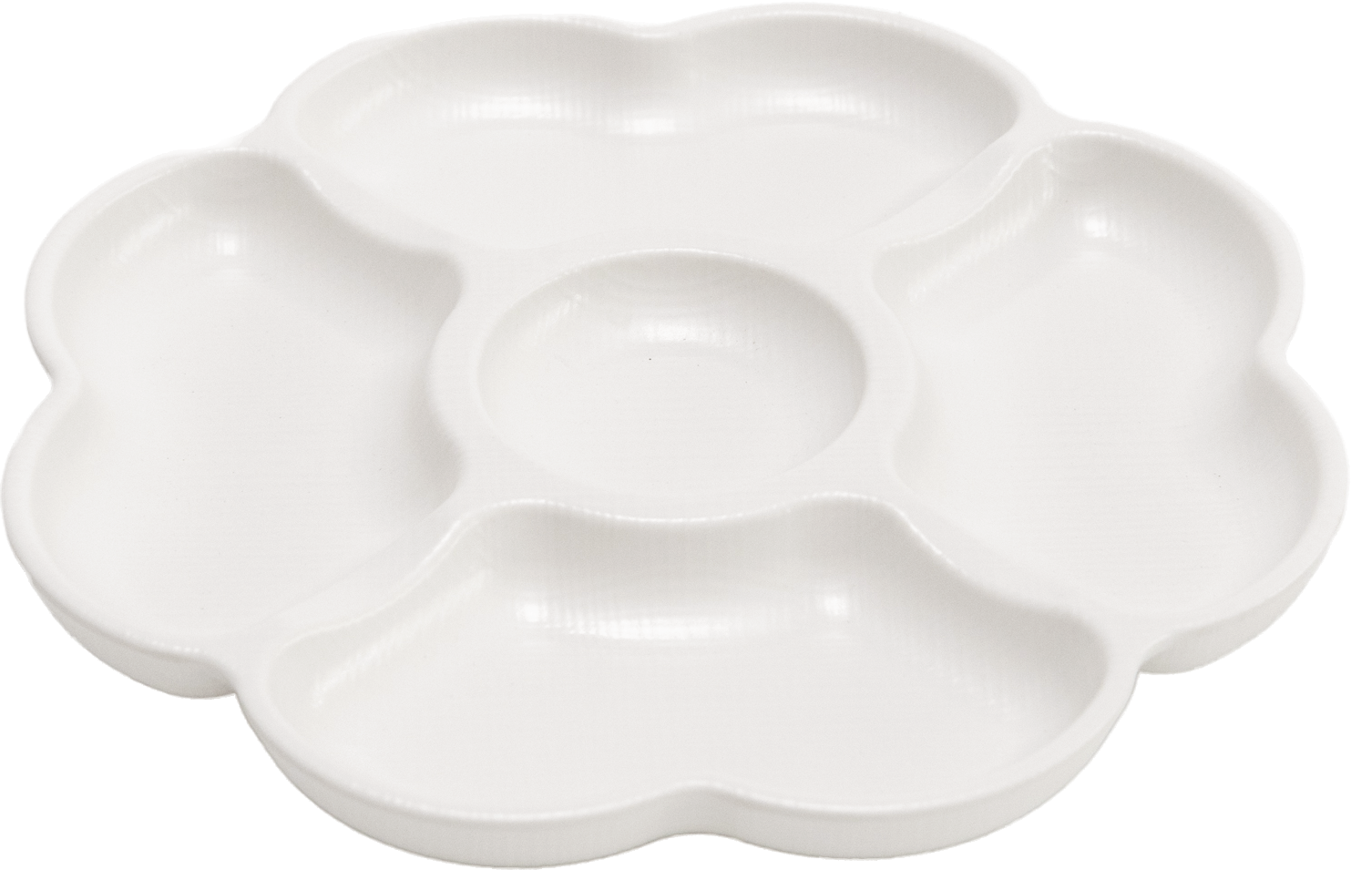 Matte Clover 5-sided Plate