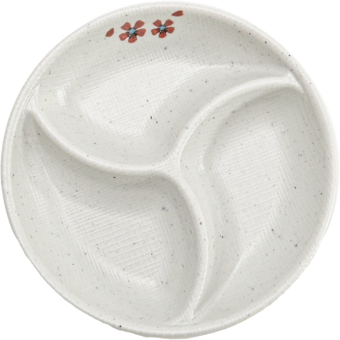 Matte Circle 3-sided Plate 