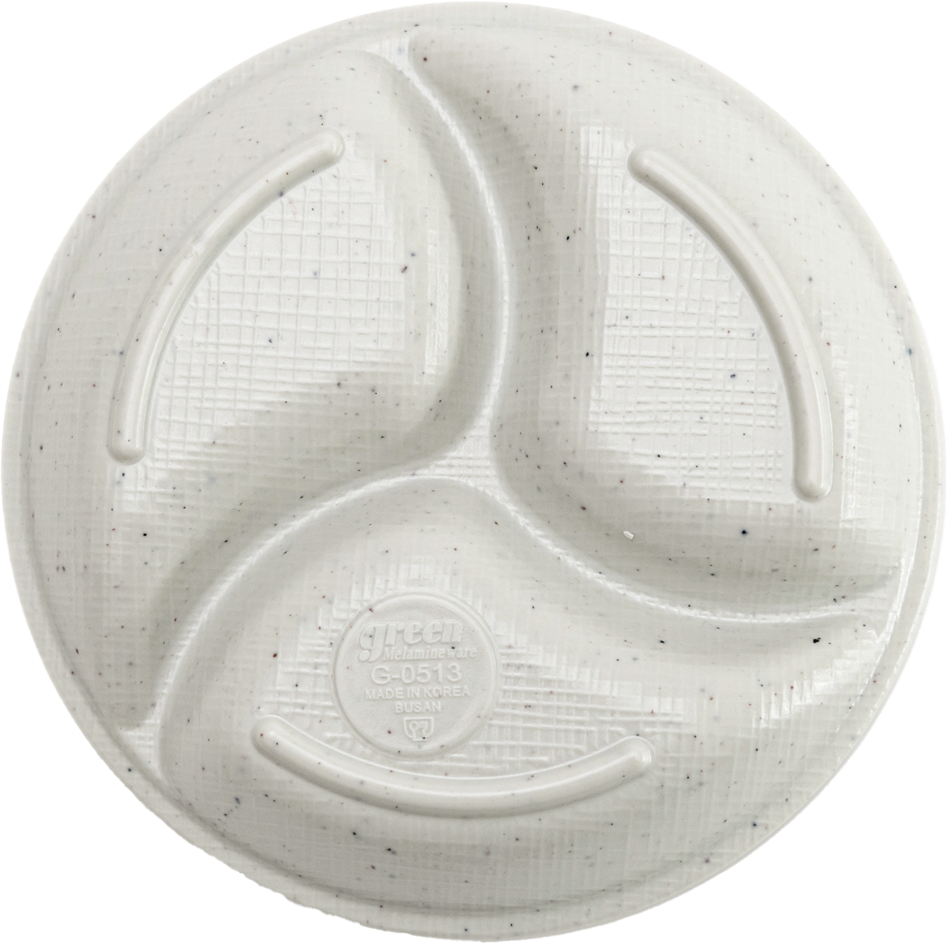 Matte Circle 3-sided Plate 