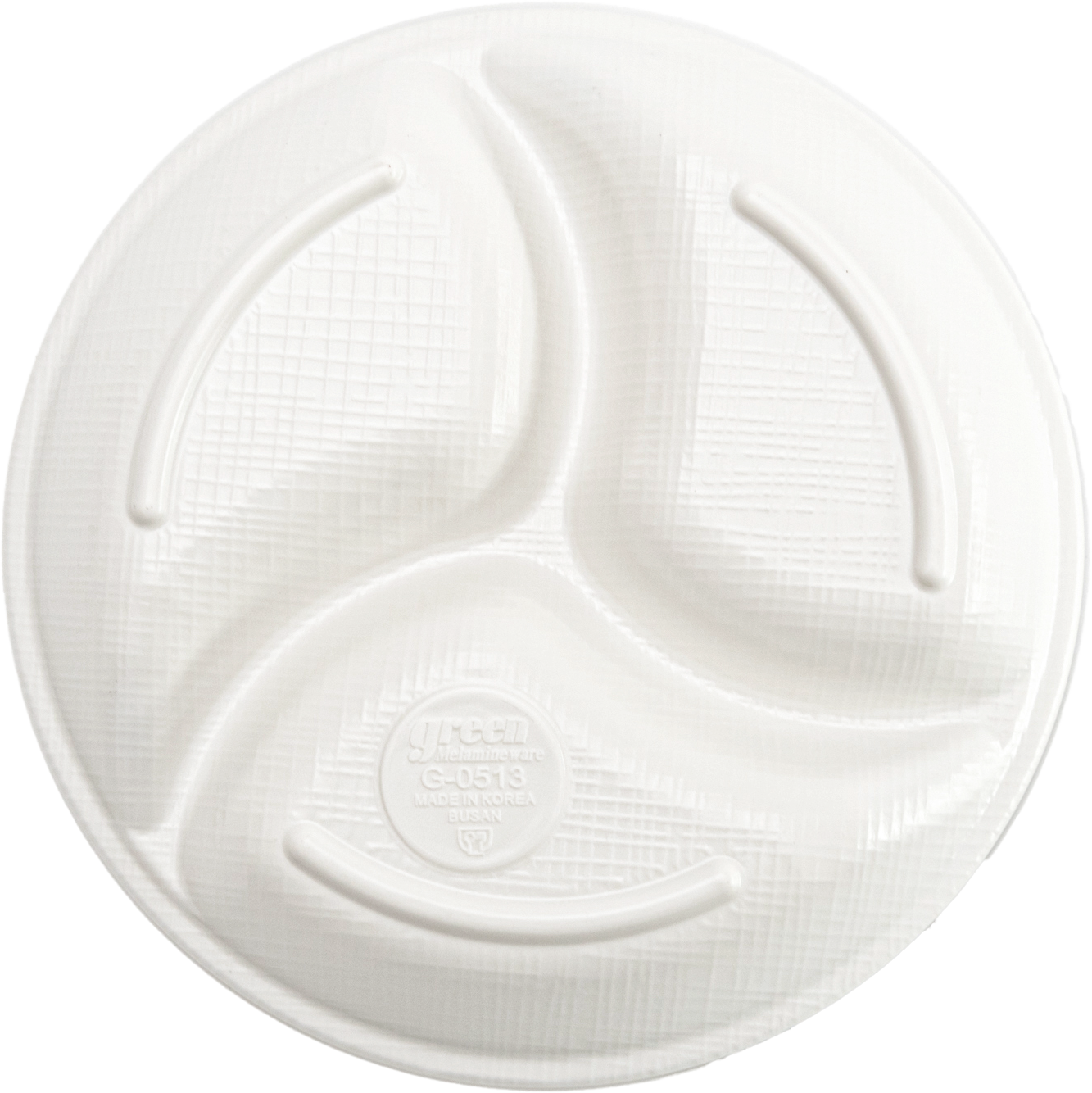 Matte Circle 3-sided Plate 