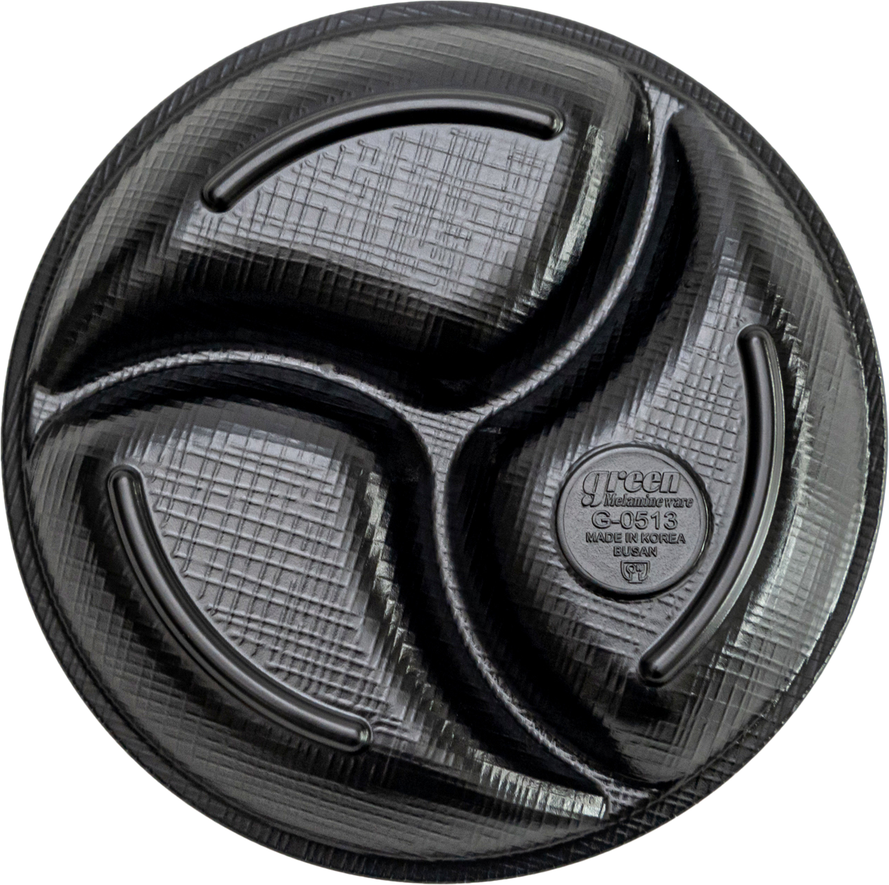 Matte Circle 3-sided Plate 