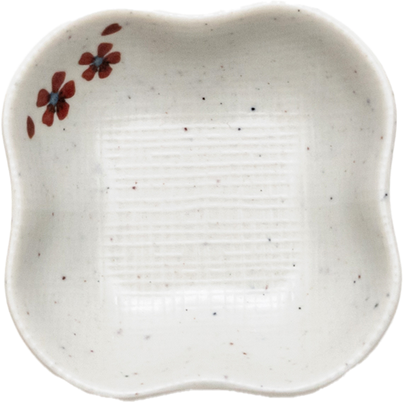 Matte Flower shaped Sauce dish