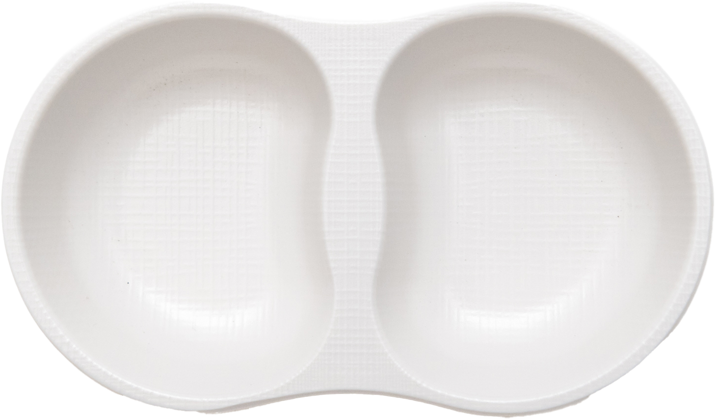 Matte Deep 2-Sided Sauce Dish