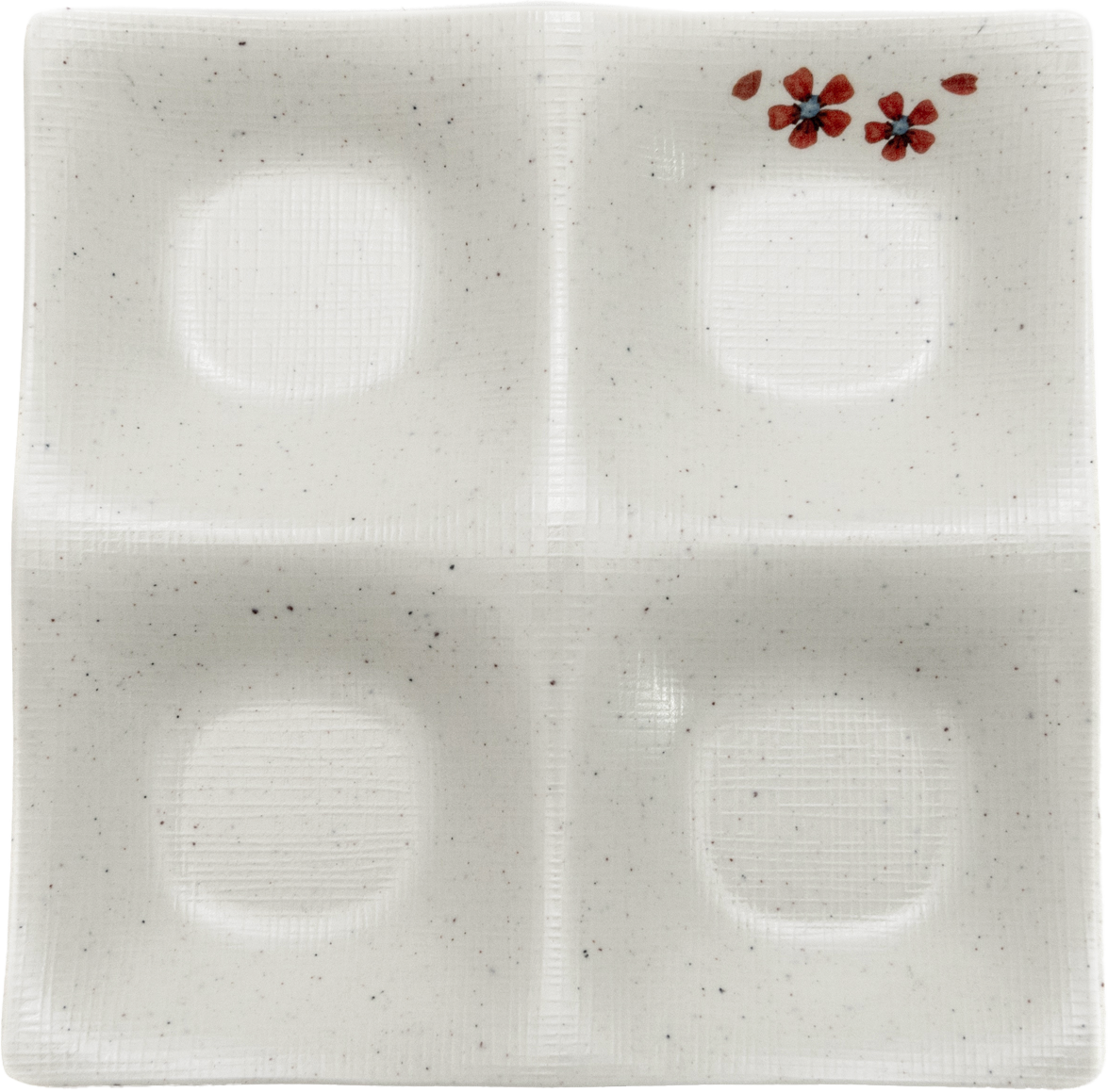 Matte 4-Divided Side Plate