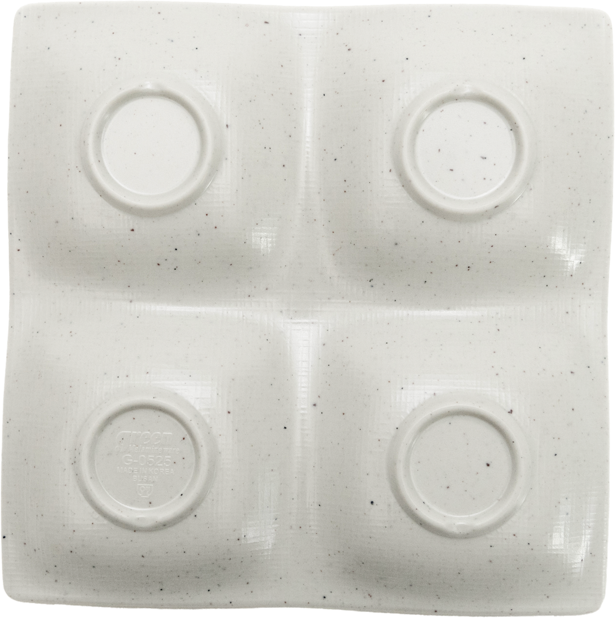 Matte 4-Divided Side Plate