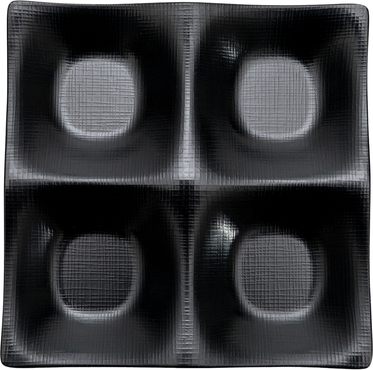 Matte 4-Divided Side Plate