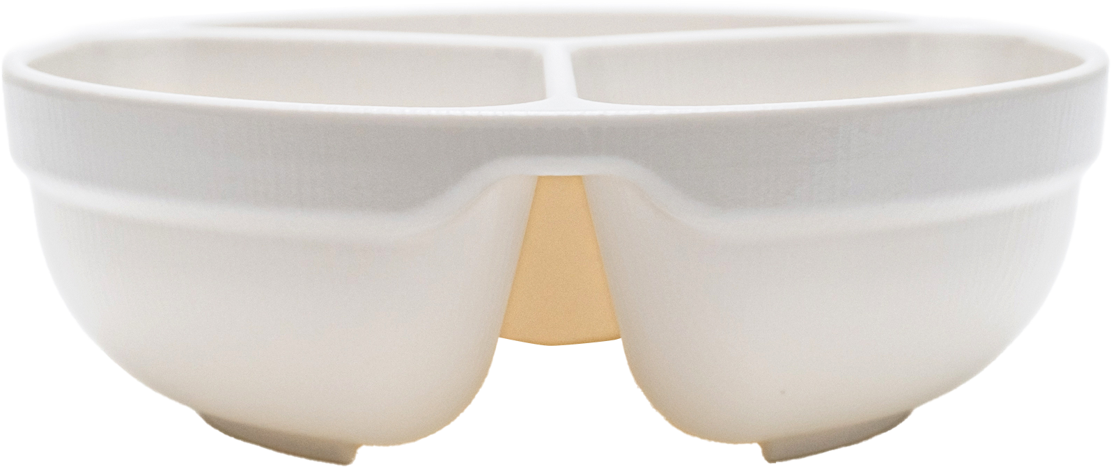 Matte 3-Divided Noodle Bowl